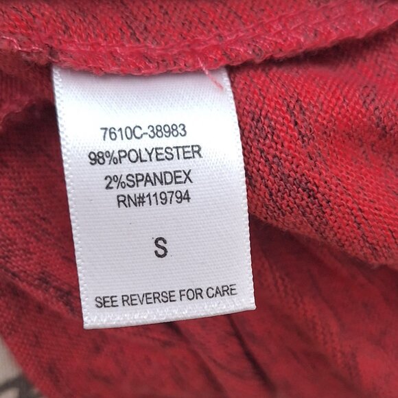 Live & Let Live Womens Top Small Heather Knit Vine Pattern Embellished Boho Fall - Picture 6 of 6